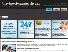 Tablet Screenshot of americanansweringservice.com